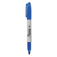 Sharpie Fine Tip Permanent Marker Value Pack, Fine Bullet Tip, Blue, 36/Pack (1920932)