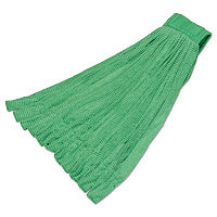 AbilityOne 7920016601490, SKILCRAFT Microfiber Tube Mop Heads, Green, 7.5" Headband