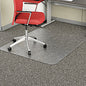 Alera Occasional Use Studded Chair Mat for Flat Pile Carpet, 46 x 60, Rectangular, Clear (ALEMAT4660CFPR)