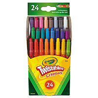 Crayola Twistables Mini Crayons, 24 Colors/Pack (529724)