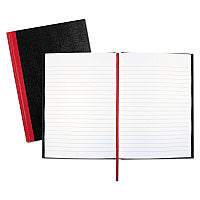 Black n' Red Hardcover Casebound Notebooks, SCRIBZEE Compatible, 1-Subject, Wide/Legal Rule, Black Cover, (96) 8.25 x 5.63 Sheets (E66857)