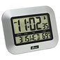 AbilityOne 6645016611877 SKILCRAFT LCD Digital Radio-Controlled Clock, 7.25" x 9.75", Silver Case, 2 AAA (sold separately)