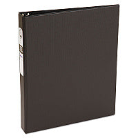 Avery Economy Non-View Binder with Round Rings, 3 Rings, 1" Capacity, 11 x 8.5, Black, (3301) (03301)