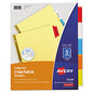 Avery Big Tab Insertable Dividers, 5-Tab, Buff, 1 Set (11109)