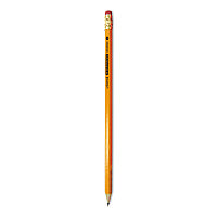 Universal Deluxe Blackstonian Pencil, HB (#2), Black Lead, Yellow Barrel, Dozen (UNV55520)