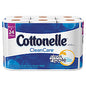 Cottonelle(R) CleanCare Toilet Paper, 1-Ply, White, 170 Sheets, 12 Rolls (12456PK)