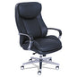 La-Z-Boy Commercial 2000 Big/Tall Executive Chair, Supports Up to 400 lb, 20.5" to 23.5" Seat Height, Black Seat/Back, Silver Base (48968)