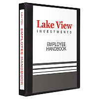 Avery Heavy-Duty View Binder with DuraHinge and One Touch EZD Rings, 3 Rings, 1" Capacity, 11 x 8.5, Black (79699)