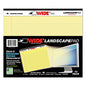 Roaring Spring WIDE Landscape Format Writing Pad, Unpunched with Standard Back, Medium/College Rule, 40 Canary-Yellow 11 x 9.5 Sheets (74501)