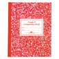 Roaring Spring Grade School Ruled Composition Book, Grade 3 Manuscript Format, Red Marble Cover, (50) 9.75 x 7.75 Sheets (77922)