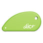 slice Safety Cutters, Fixed, Non Replaceable Micro Safety Blade, 0.1" Ceramic Blade, 2.4" Plastic Handle, Green (00200)