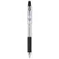 Pentel R.S.V.P. RT Ballpoint Pen, Retractable, Medium 1 mm, Black Ink, Clear Barrel, Dozen (BK93A)