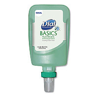 Dial Basics Hypoallergenic Foaming Hand Wash Refill for FIT Manual Dispenser, Honeysuckle Scent, 1.2 L, 3/Carton (16714)