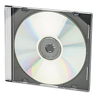 Innovera CD/DVD Slim Jewel Cases, Clear/Black, 50/Pack (IVR85826)