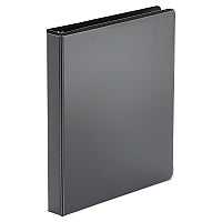 Universal Economy Round Ring View Binder, 3 Rings, 1" Capacity, 11 x 8.5, Black (UNV20961)