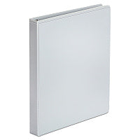 Universal Economy Round Ring View Binder, 3 Rings, 1" Capacity, 11 x 8.5, White (UNV20962)