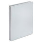 Universal Economy Round Ring View Binder, 3 Rings, 1" Capacity, 11 x 8.5, White (UNV20962)