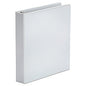 Universal Economy Round Ring View Binder, 3 Rings, 1.5" Capacity, 11 x 8.5, White (UNV20972)
