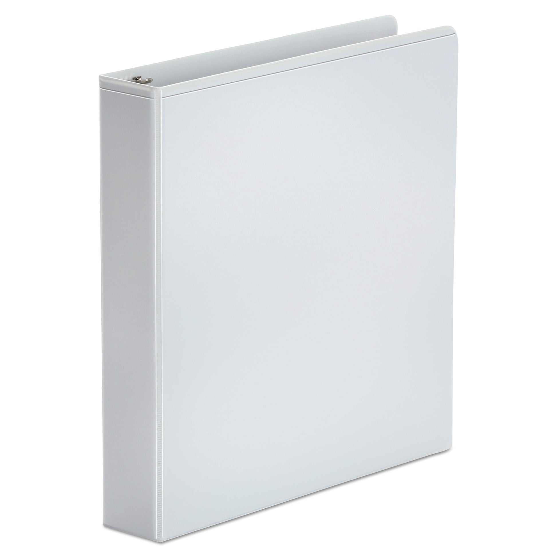 Universal Economy Round Ring View Binder, 3 Rings, 1.5" Capacity, 11 x 8.5, White (UNV20972)