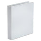 Universal Economy Round Ring View Binder, 3 Rings, 1.5" Capacity, 11 x 8.5, White (UNV20972)