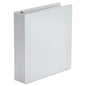 Universal Economy Round Ring View Binder, 3 Rings, 2" Capacity, 11 x 8.5, White (UNV20982)