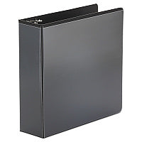 Universal Economy Round Ring View Binder, 3 Rings, 3" Capacity, 11 x 8.5, Black (UNV20991)