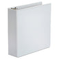 Universal Economy Round Ring View Binder, 3 Rings, 3" Capacity, 11 x 8.5, White (UNV20992)