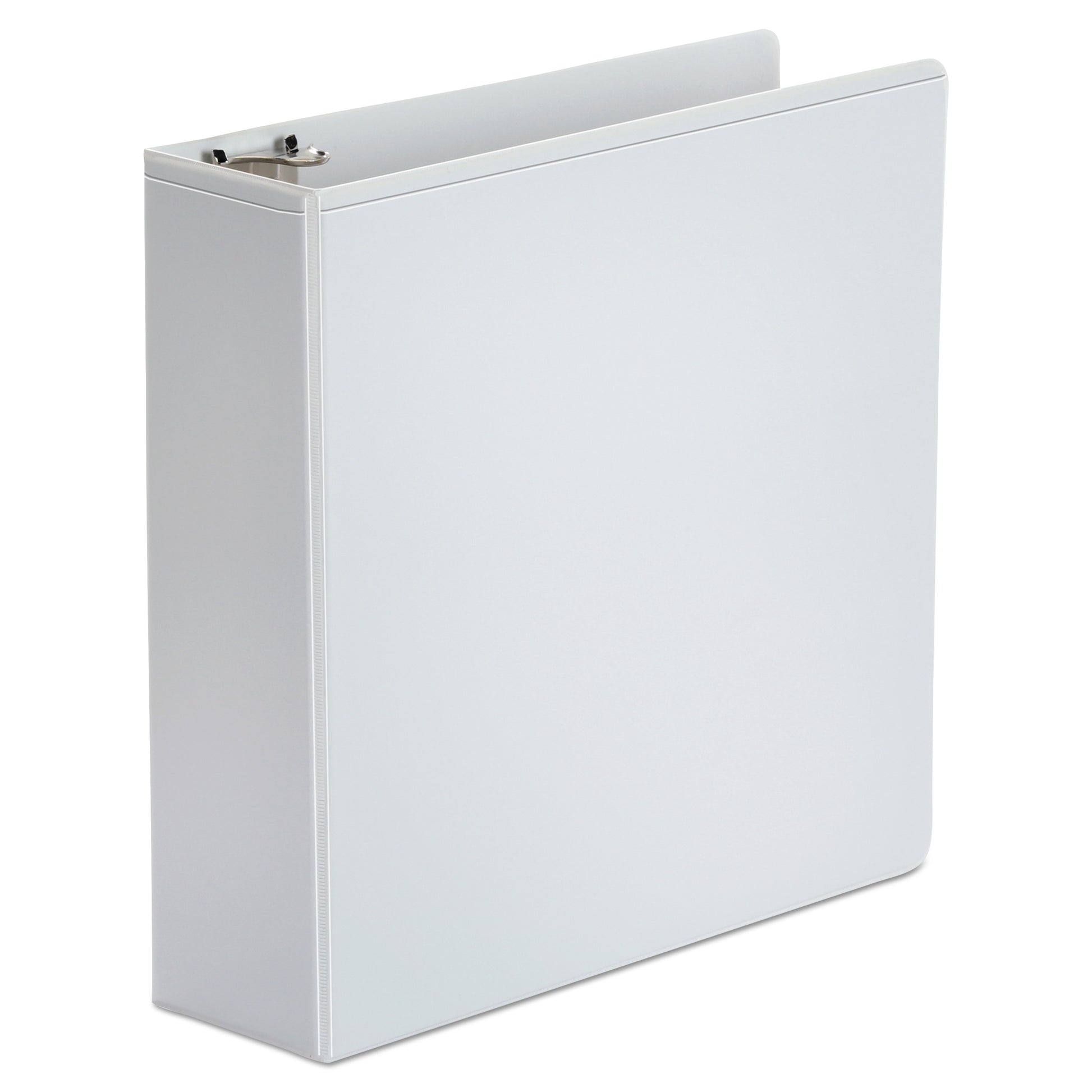 Universal Economy Round Ring View Binder, 3 Rings, 3" Capacity, 11 x 8.5, White (UNV20992)