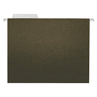 Universal Hanging File Folders, Letter Size, 1/3-Cut Tabs, Standard Green, 25/Box (UNV14113)