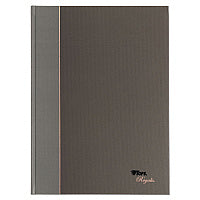 TOPS Royale Casebound Business Notebooks, 1-Subject, Medium/College Rule, Black/Gray Cover, (96) 11.75 x 8.25 Sheets (25232)