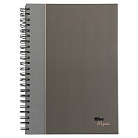 TOPS Royale Wirebound Business Notebooks, 1-Subject, Medium/College Rule, Black/Gray Cover, (96) 11.75 x 8.25 Sheets (25332)