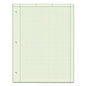 TOPS Engineering Computation Pads, Cross-Section Quadrille Rule (5 sq/in, 1 sq/in), Green Cover, 100 Green-Tint 8.5 x 11 Sheets (35500)