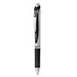 Pentel EnerGel RTX Gel Pen, Retractable, Medium 0.7 mm, Black Ink, Black/Gray Barrel (BL77A)