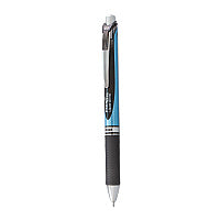 Pentel EnerGel RTX Gel Pen, Retractable, Fine 0.5 mm Needle Tip, Black Ink, Black/Blue Barrel (BLN75A)