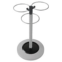 Alba Flower Umbrella Stand, 13.75w x 13.75d x 25.5h, Black/Silver (PMFLOWERN)