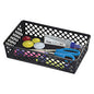 Officemate Recycled Supply Basket, Plastic, 10.06 x 6.13 x 2.38, Black, 2/Pack (26202)