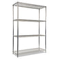Alera NSF Certified Industrial Four-Shelf Wire Shelving Kit, 48w x 18d x 72h, Silver (ALESW504818SR)