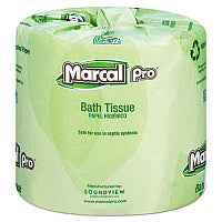 Marcal PRO 100% Recycled Bathroom Tissue, Septic Safe, 2-Ply, White, 240 Sheets/Roll, 48 Rolls/Carton (3001)