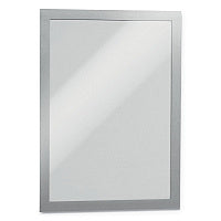 Durable DURAFRAME Sign Holder, 8.5 x 11, Silver Frame, 2/Pack (476823)