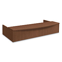 HON Foundation Reception Station with Bow Front, 72" x 36" x 14.25", Shaker Cherry (LMRECPF)