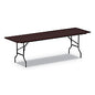 Alera Wood Folding Table, Rectangular, 95.88w x 29.88d x 29.13h, Mahogany (ALEFT729630MY)