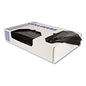 Heritage Linear Low-Density Can Liners, 10 gal, 0.55 mil, 24" x 23", Black, Flat Pack, 500/Carton (H4823HK)