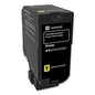 Lexmark 74C1HY0 Return Program Unison High-Yield Toner, 12,000 Page-Yield, Yellow