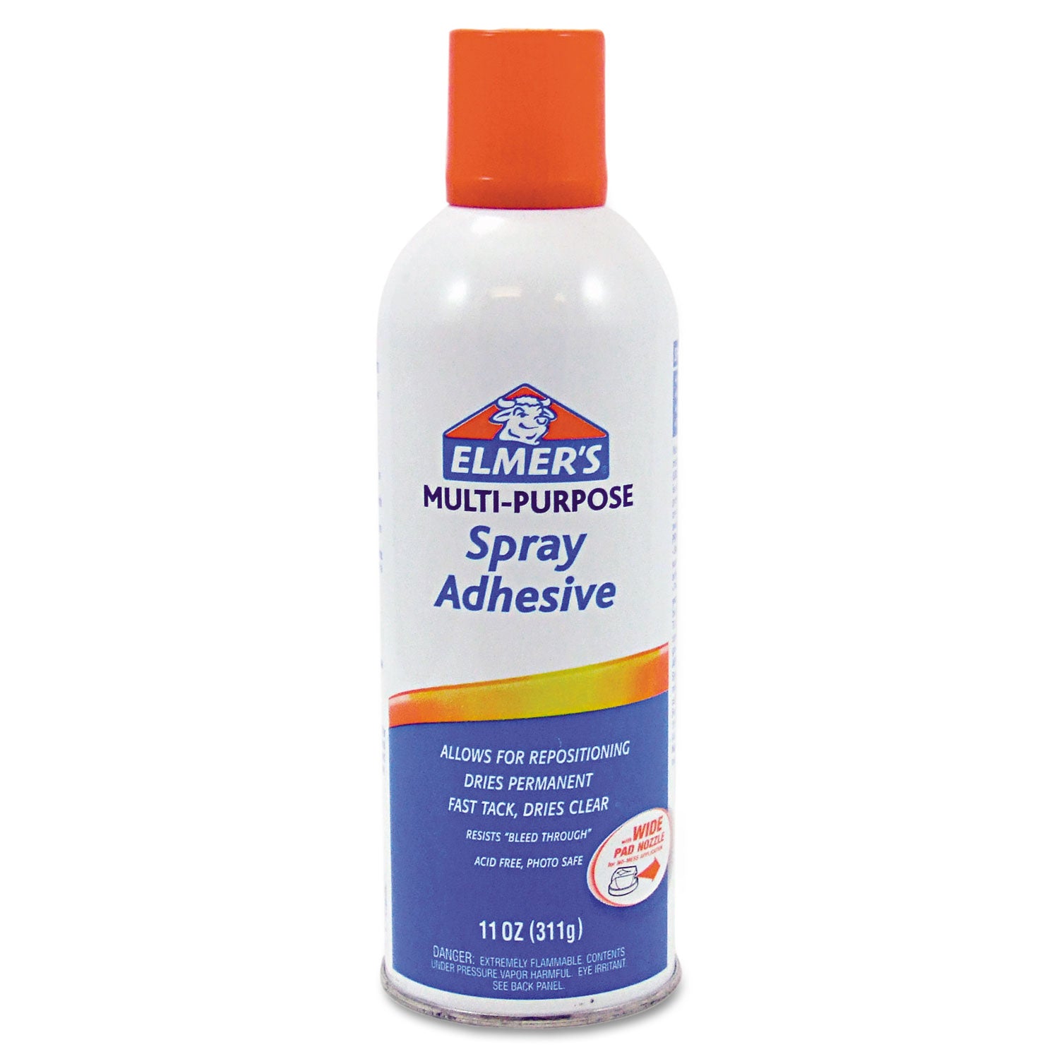 Elmer's Multi-Purpose Spray Adhesive, 11 oz, Dries Clear (E451)