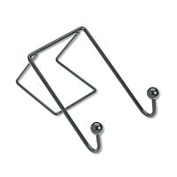 Fellowes Partition Additions Wire Double-Garment Hook, 4 x 5.13 x 6, Over-the Panel Mount, Black (75510)