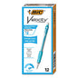 BIC Velocity Original Mechanical Pencil, 0.9 mm, HB (#2), Black Lead, Turquoise Barrel, Dozen (MV11BK)