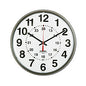 AbilityOne 6645014919814 SKILCRAFT Atomic Slimline Wall Clock, 12.75" Overall Diameter, Black Case, 1 AA (sold separately)