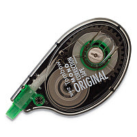Tombow MONO Correction Tape, Non-Refillable, Gray/Clear Applicator, 0.17" x 394", White Tape, 2/Pack (68627)