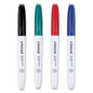 Universal Pen Style Dry Erase Marker, Fine Bullet Tip, Assorted Colors, 4/Set (UNV43670)