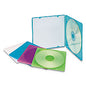 Innovera Slim CD Case, Assorted Colors, 10/Pack (IVR81910)